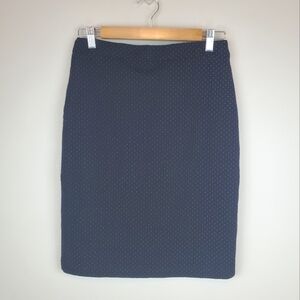 Banana Republic Size 4 Black Polka Dot Skirt